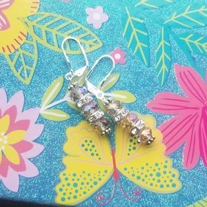 Iridescent beaded earrings
